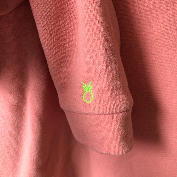 Dudley Stephens Park Slope Turtleneck Hip Length Fleece Pink Small - Picture 5 of 6